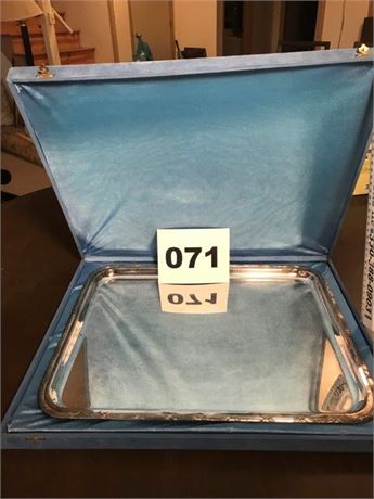 Unstamped Silver-Plate Tray