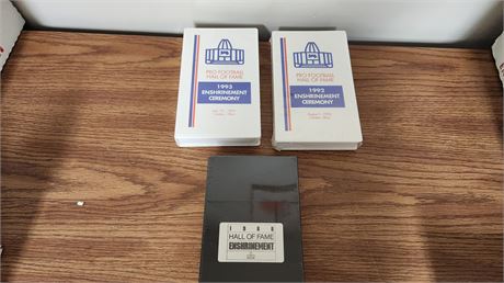 Pro Football Hall Of Fame Enshrinement Ceremony VHS tapes