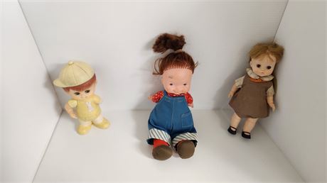 Lot Of Vintage Dolls & Vinyl Doll