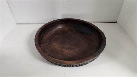 Wood Animal Carved Bowl