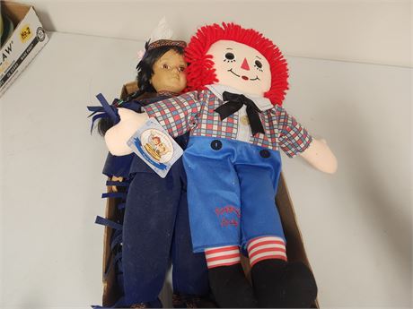 Indian doll & Raggedy Ann