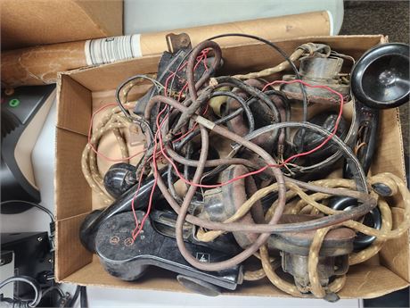 Vintage Microphone and telephone equipment