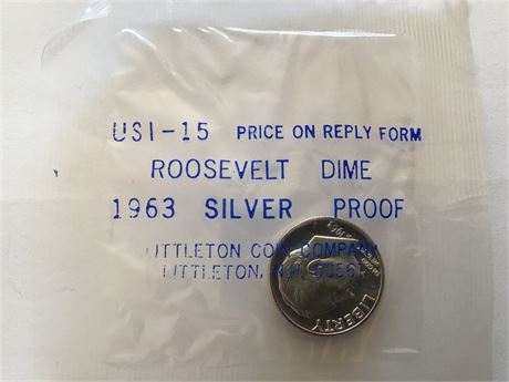 1963 Roosevelt Dime