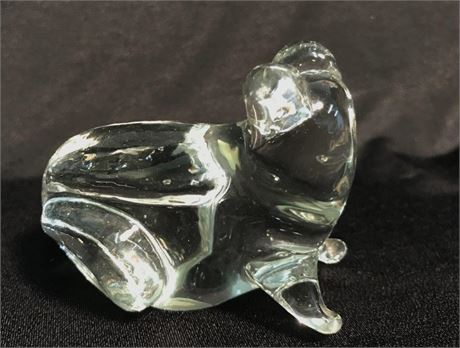 OCI Omnibus Glass Paperweight Frog