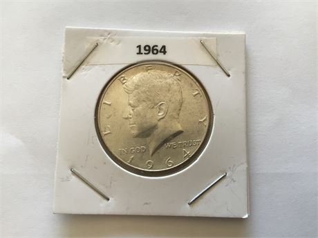 1964 Kennedy 1/2 Dollar - Silver