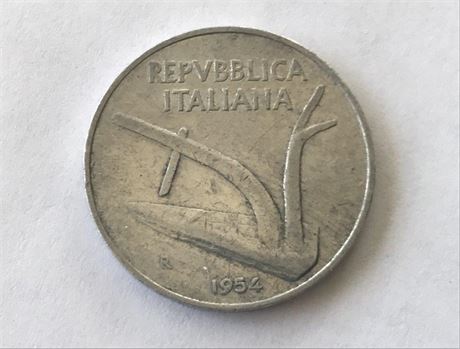 1954 Italy 10 Lire