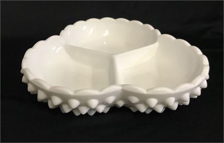 Hobnail Divided Dish