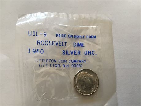 1960 Roosevelt Dime