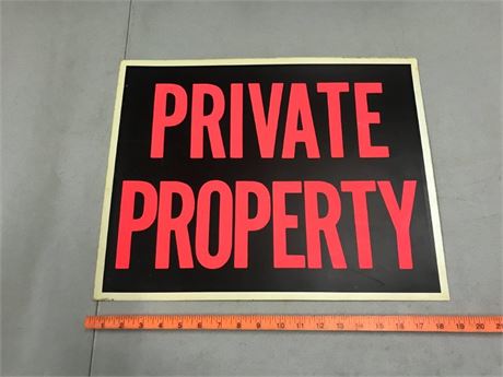 Private Property Sign
