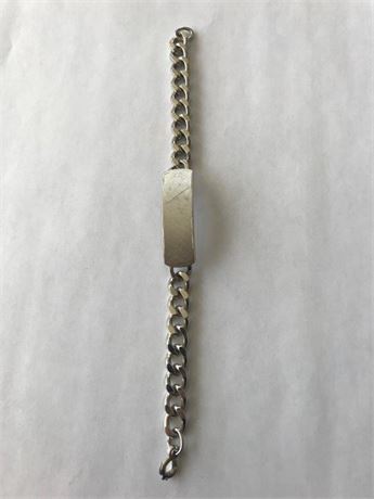 Anson Stamped 1/10 Silver Overlay Bracelet