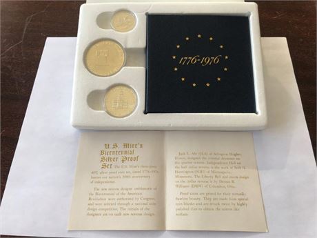 US Mint's Bicentennial Silver Proof Set