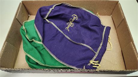 Lot Of Cloth Crown Royal Bags