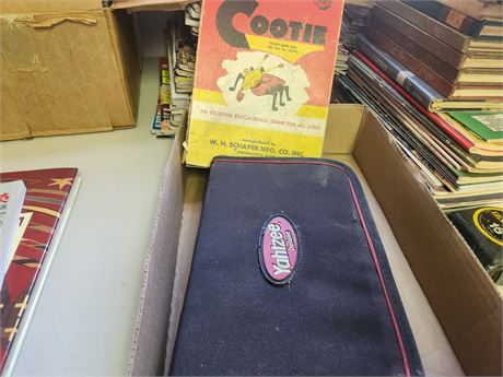 Vintage Cootie Box, Yahtzee Game complete