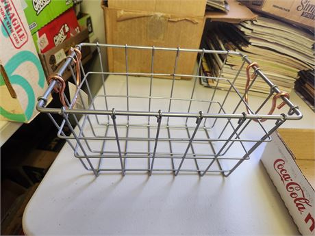 Wooden Rooster Box, Wire Basket, 3 Hankercheifs