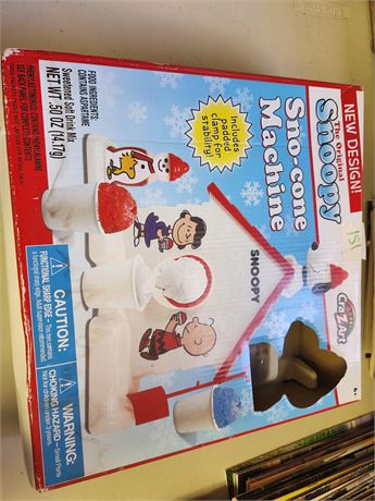 Snoopy Sno Cone Machine