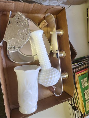 Vases and candle holder