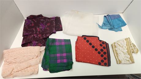Lot Of Vintage Scarves