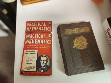 2 Vintage Mathematics Books