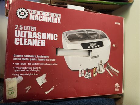 Central Machinery 2.5 Liter Ultrasonic Cleaner