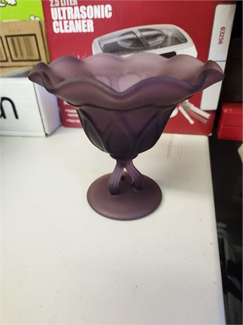 Westmoreland Satin Glass Compote Dish