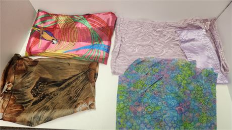 Lot Of Vintage Scarves