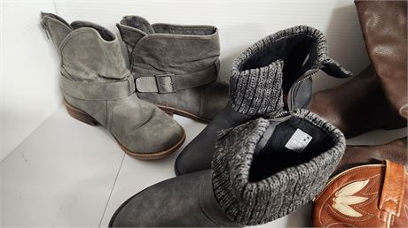 Lot Of Boots & Miscellaneous Items