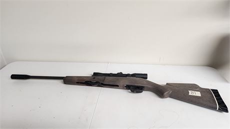 Beeman Pellet Rifle With Scope. Tested & Fires