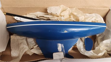 Wood Sailboat With Display stand