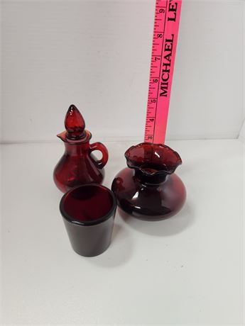 Avon Ruby Red Glassware