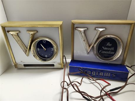 Seagrams Clock and sign