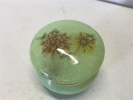 Genuine Alabaster Mini. Jar