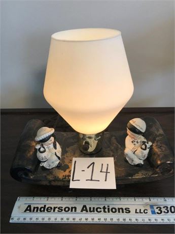 Mid-Century Porcelain Lamp