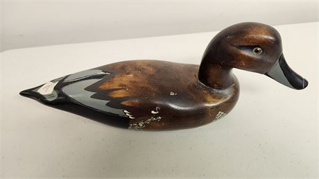 Wood Carved Duck Statue