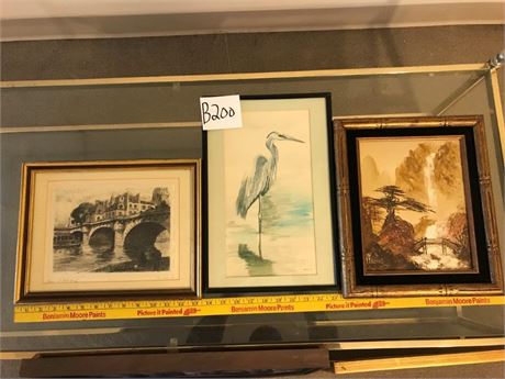 3pcs. of Framed Artwork