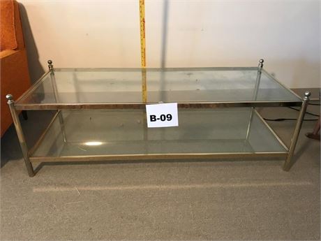 Metal & Glass Coffee Table