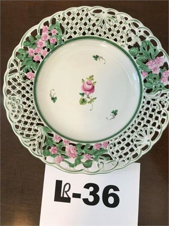 Herend Hvngary Hand-painted Porcelain Plate