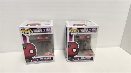 2 Funko Pop Collectable Figures