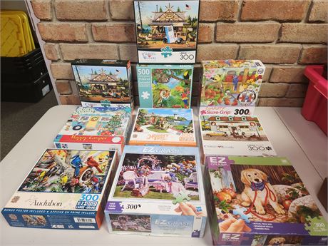 Large lot of Puzzles