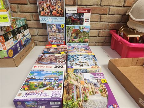 Large lot of Puzzles