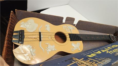 Gene Autry Kids Guitar. Plastic Cool Piece Except Body Is Broken