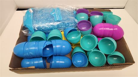 Lot Of Plastic Easter Eggs