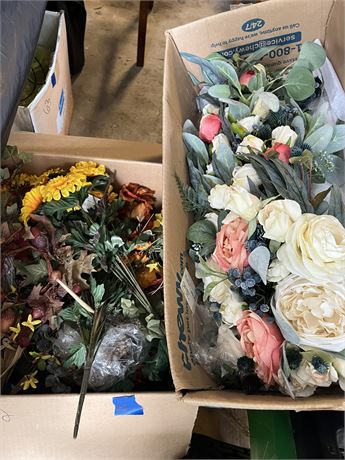 Silk Flower Lot