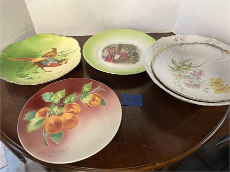 VintagePlates, K&G Luneville, Coronet Limoges Signed Pheasant