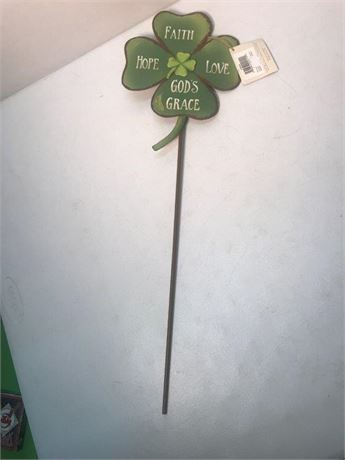 Shamrock Metal Sign