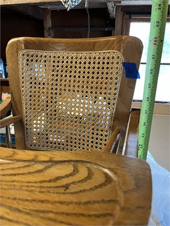 Vintage Wood Crank High Chair, C.1970