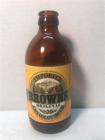 Brown's Original Imported Canadian Beer Bottle