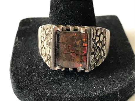 Stamped Kasana Sterling Size 9 Ring