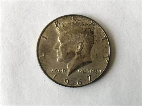 1967 US Kennedy Half Dollar
