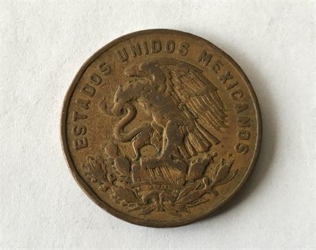 1955 Mexico 20 Centavos