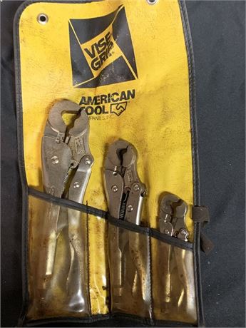 Vice Grip USA American Tool 3 piece vise grip tool set